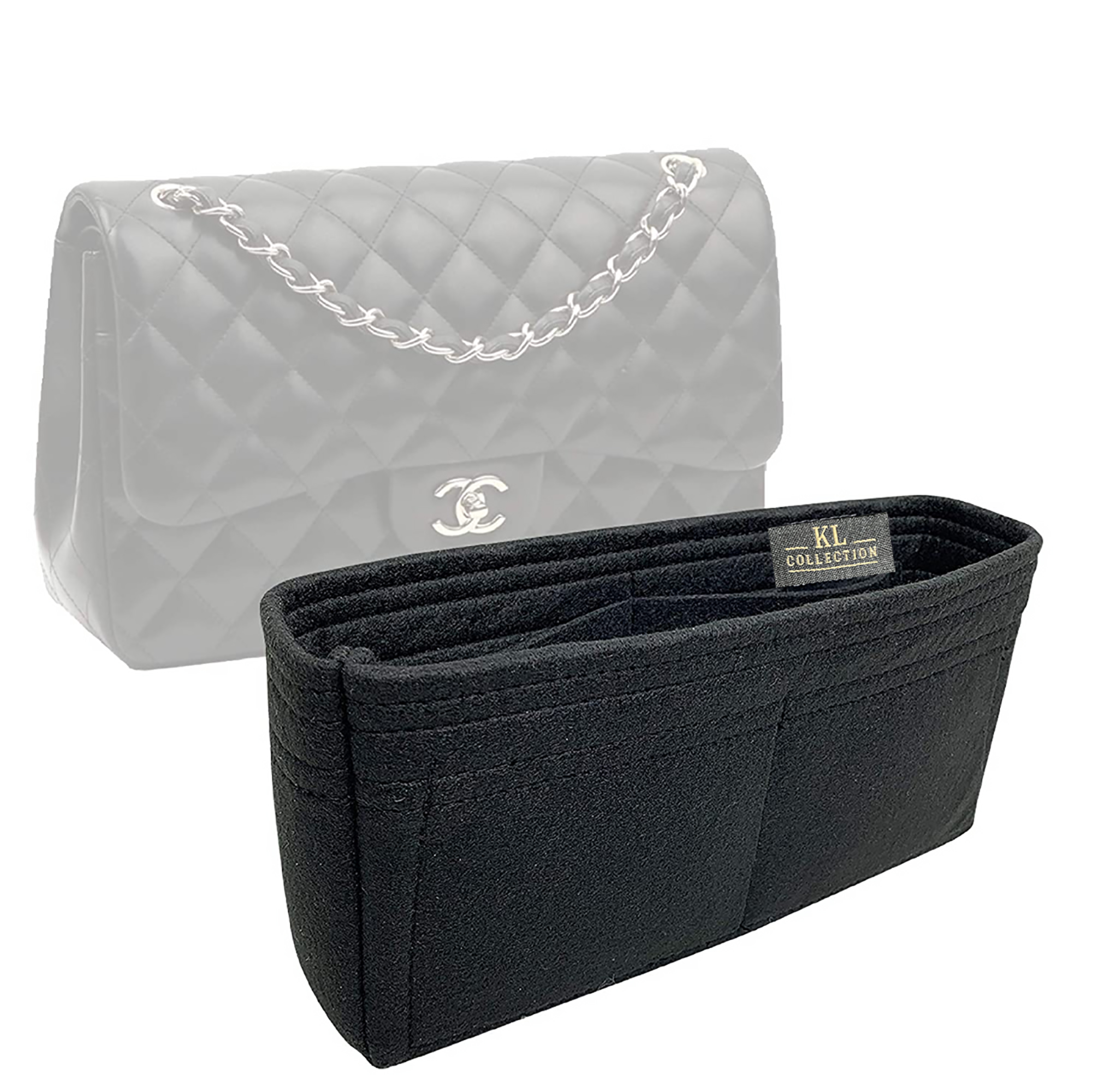 Mini Flap Bag Organizer Insert / C H A N E L Rectangular Mini 