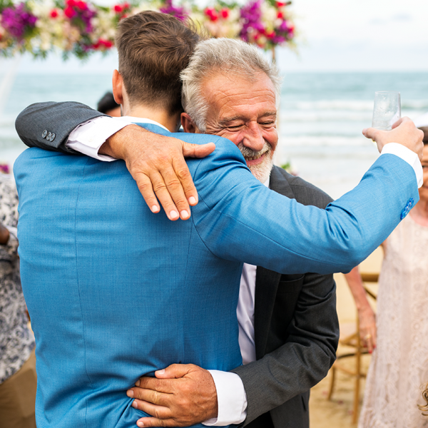 wedding blue suit